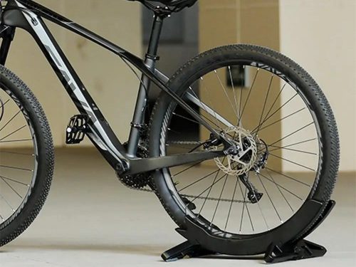 Állítható Padló Kerékpárállvány MTB és Országúti Biciklihez - Fekete