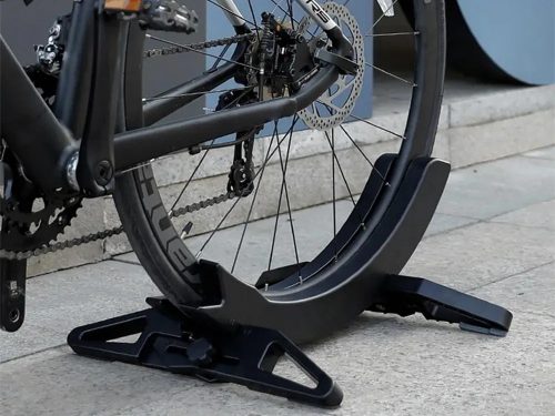 Állítható Padló Kerékpárállvány MTB és Országúti Biciklihez - Fekete