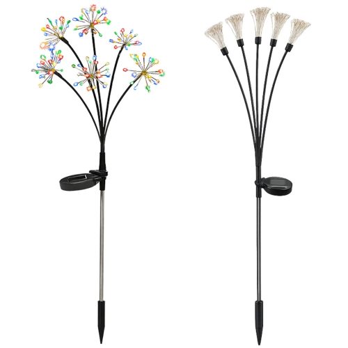 Napelemes kerti lámpa virág, 2db, 70cm