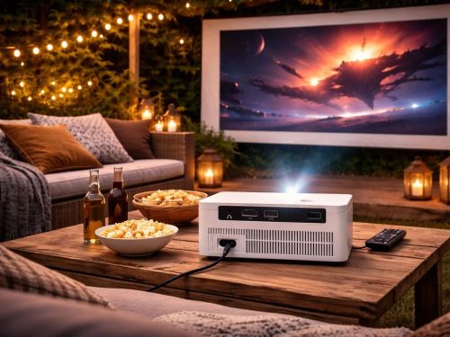 X6 4K videoprojektor, Android TV 11.0, Wi-Fi, Bluetooth, 100 hüvelykes LCD-képernyő