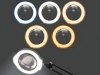 Asztali LED-es nagyítós lámpa, 10× nagyítás, USB, 12 W, fekete