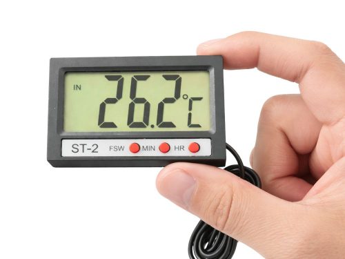 Digitális hőmérő kábeles szondával – akváriumhoz, hűtőhöz, terrániumhoz