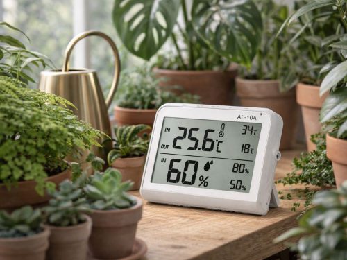 LCD időjárás-állomás hőmérővel és páratartalom-mérővel