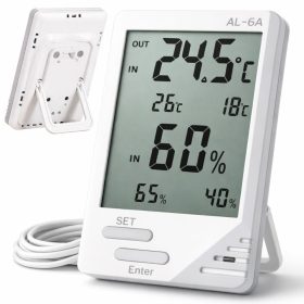   LCD időjárás-állomás hőmérővel és páratartalom-mérővel