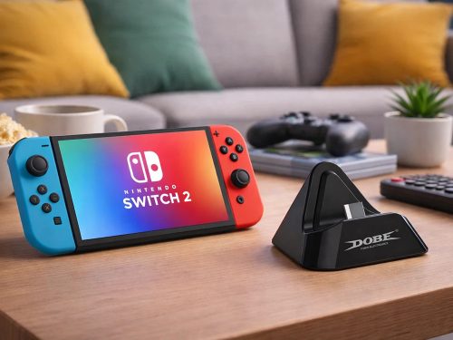 Nintendo Switch és Switch 2 töltőállomás konzolállvánnyal