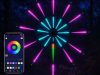 Öntapadó RGB led-es tűzijáték lámpa, alkalmazással és távirányítóval, buli dekoráció