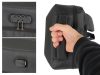Merevített laptop hátizsák kódzárral és USB-porttal, 15 l, fekete