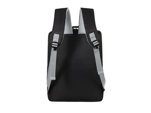 Városi laptop hátizsák USB-porttal, 18–20 l, 45×30×16 cm, fekete