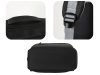 Városi laptop hátizsák USB-porttal, 18–20 l, 45×30×16 cm, fekete