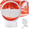 Dinamikus 3d homok lámpa, dekoratív asztali usb led rgb lámpa