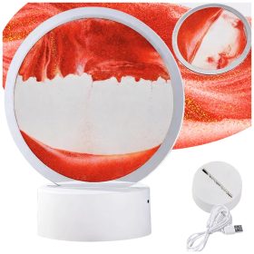  Dinamikus 3d homok lámpa, dekoratív asztali usb led rgb lámpa