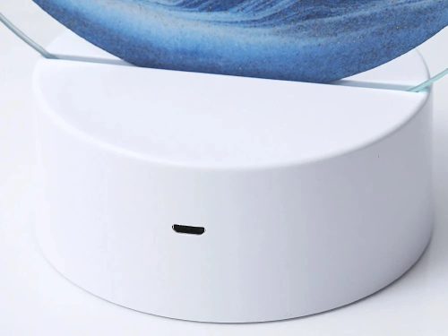Dinamikus 3d homok lámpa, dekoratív asztali usb led rgb lámpa
