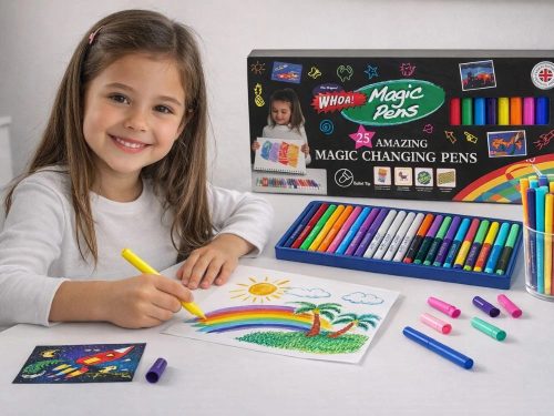 Whoa! Magic Pens 25 darab varázslatos színváltó filctoll készlet