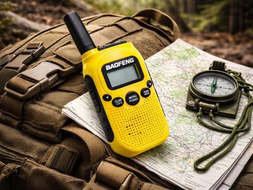 2 db baofeng bf-t6 rádió készlet, nagy hatótávolság (akár 2 km), zseblámpa, 1500 mah
