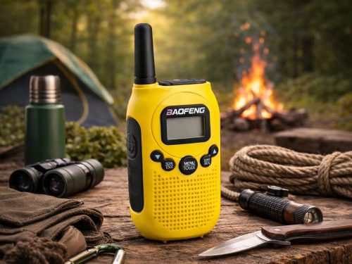 2 db baofeng bf-t6 rádió készlet, nagy hatótávolság (akár 2 km), zseblámpa, 1500 mah