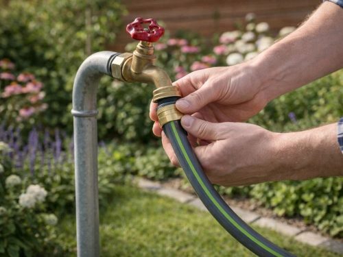 DIVODV Háromrétegű Kerti Gumi locsolótömlő – 1/2", Erős és Strapabíró, 20m
