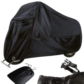  Vízálló motor és kerékpár takaróponyva UV-védelemmel, rögzítő pánttal, 215x130 cm
