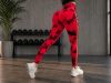 Női push-up marmor mintás leggings piros S/M