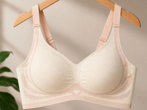 Női push-up sportmelltartó varratmentes betéttel fehér L