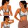 Női push-up sportmelltartó varratmentes betéttel szürke 2XL