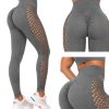 Női push-up alakformáló magas derekú leggings bordó S/M