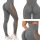 Női push-up alakformáló magas derekú leggings bordó S/M