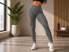 Női push-up alakformáló magas derekú leggings bordó S/M