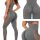 Női push-up alakformáló magas derekú leggings szürke L/XL