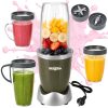Turmixgép smoothie-hoz és Koktélokhoz 3 keverőpohárral – KEVER, APRÍT, JÉGET TÖR, 600W