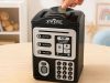 Elektronikus ATM malacpersely gyerekeknek, jelszóval védett, bankkártyával, bankjegyekkel