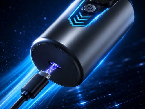 Kompakt Elektromos Vízálló, vezeték nélküli borotva férfiaknak, fekete