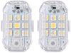 Univerzális RGB LED villogó autóhoz, motorhoz és drónhoz – Távirányítós, akkumulátoros stroboszkóp szett, 2db