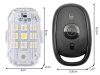 Univerzális RGB LED villogó autóhoz, motorhoz és drónhoz – Távirányítós, akkumulátoros stroboszkóp szett, 2db
