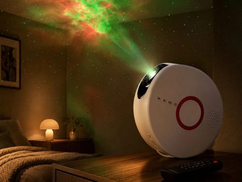 Galaksis csillagprojektor led bluetooth hangfalakkal, távirányítóval és éjjeli lámpával