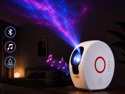 Galaksis csillagprojektor led bluetooth hangfalakkal, távirányítóval és éjjeli lámpával