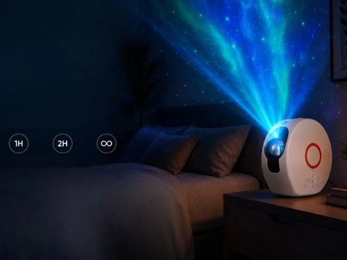 Galaksis csillagprojektor led bluetooth hangfalakkal, távirányítóval és éjjeli lámpával
