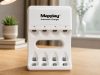 AA és AAA akkumulátor gyors töltő, usb-c, led, 4 rekesz