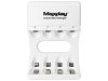 AA és AAA akkumulátor gyors töltő, usb-c, led, 4 rekesz