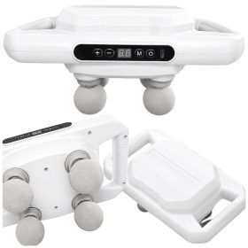   Erős testmasszírozó, 4 fejjel, 20 erősségi fokozattal + 6 impulzus üzemmóddal, usb-vel
