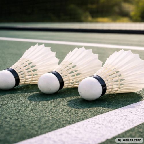 Badminton tollaslabdák 3 darabos fehér készlet