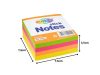 Színes öntapadó cédulák, 400 lapos tömb, sticky notes készlet