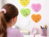 Színes öntapadó jegyzettömb – szív alakú 100 lap, sticky notes