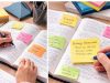 Vonalazott öntapadó notesz tömb, 100 lapos színes jegyzetelő cédulák