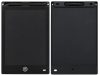 LCD elemes Rajztábla ceruzával, törlés gombbal 12", fekete