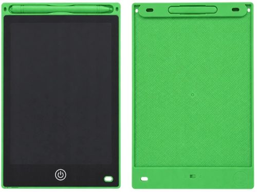 LCD elemes Rajztábla ceruzával, törlés gombbal 12", zöld