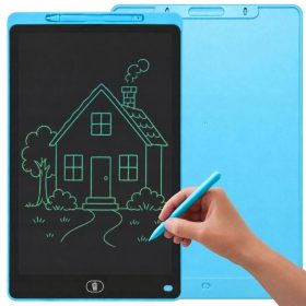   Digitális LCD rajztábla rajzoláshoz és íráshoz, 16 hüvelykes, tollal és törlés gombbal, kék