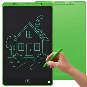   LCD elemes Rajztábla ceruzával, törlés gombbal 16", zöld