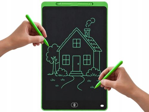 LCD elemes Rajztábla ceruzával, törlés gombbal 16", zöld