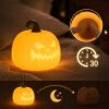 Újratölthető LED Halloween tök asztali lámpa időzítővel
