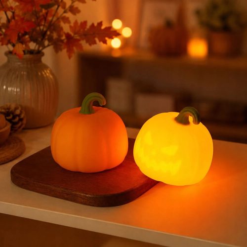 Újratölthető LED Halloween tök asztali lámpa időzítővel